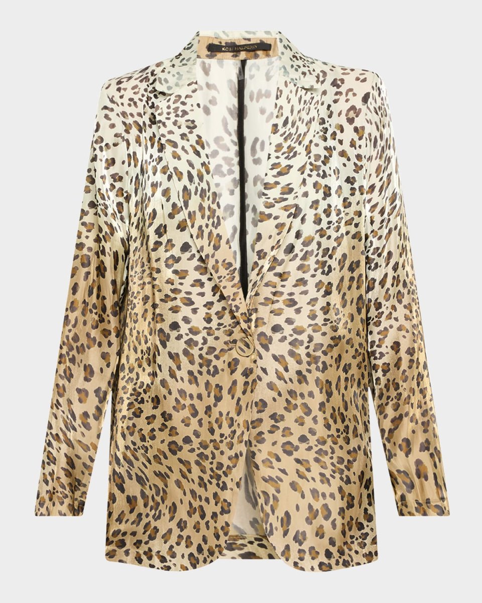 Wacks Ombre Leopard-Print Jacket